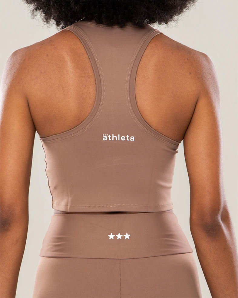Blusinha Basic Feminina Athleta Marrone - Image 3