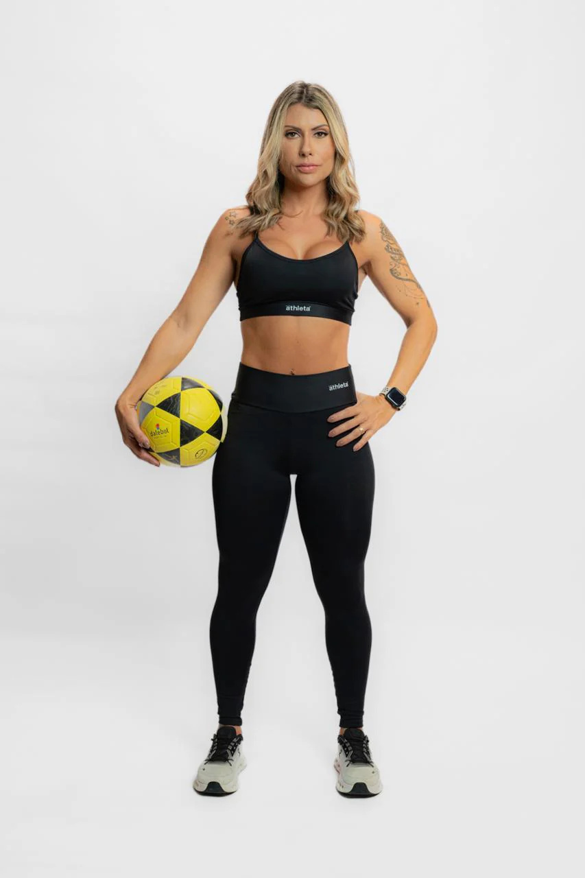 Calça Legging Feminina Athleta Preto - Image 5