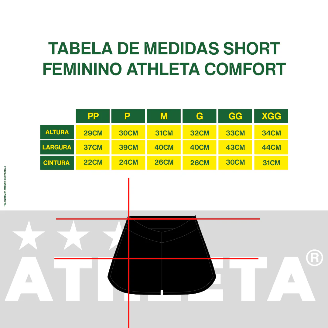 Calção Feminino Athleta SS25 Comfort 2.0 - All Black - Image 4