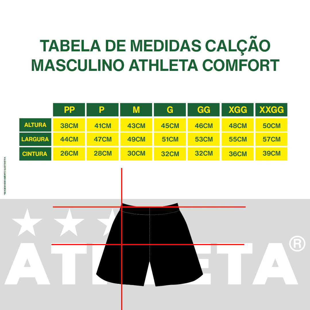 Calção Masculino Athleta SS25 Comfort 2.0 - Off White - Image 5