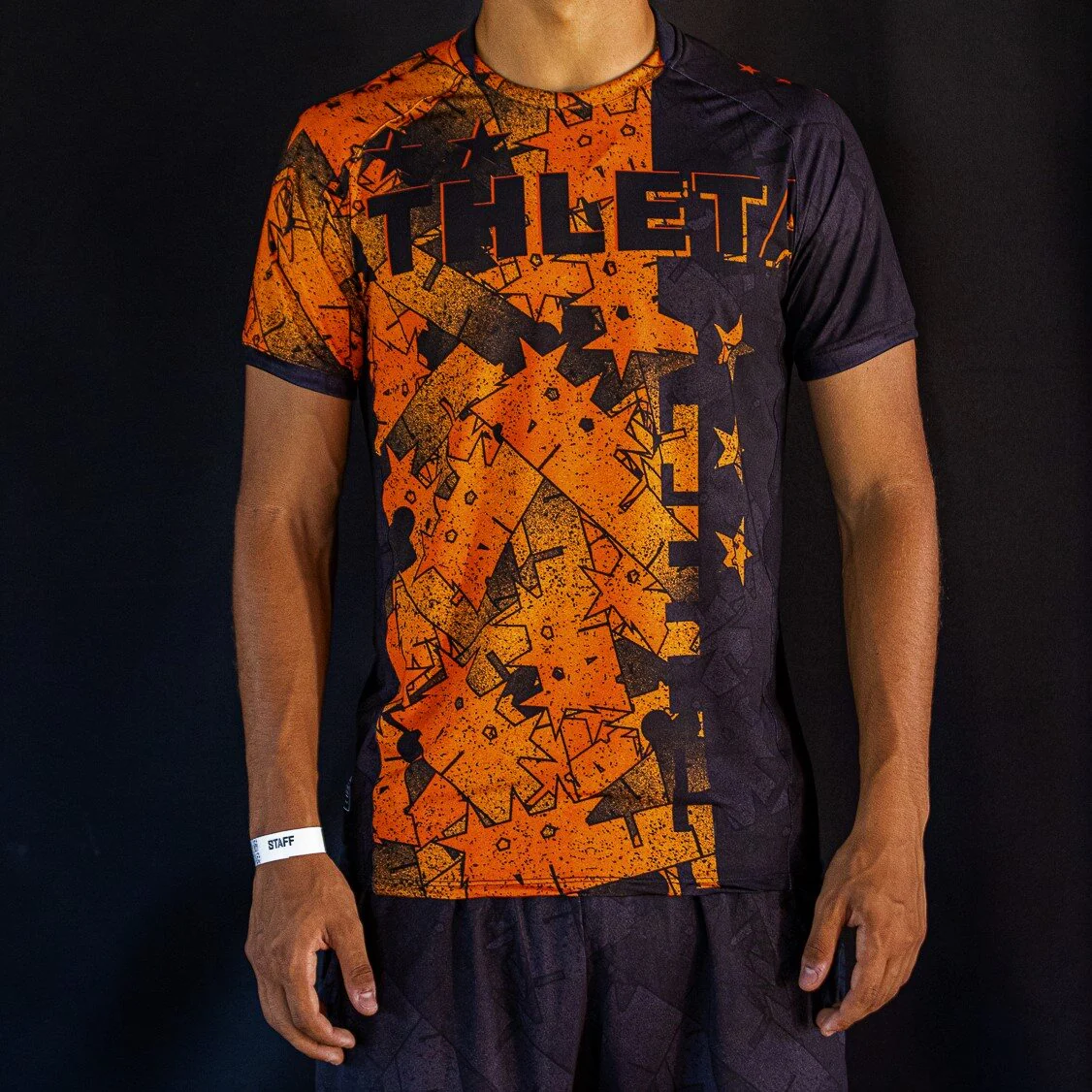 Camisa Linha Athleta Free 23 - Preto com Laranja - Image 6