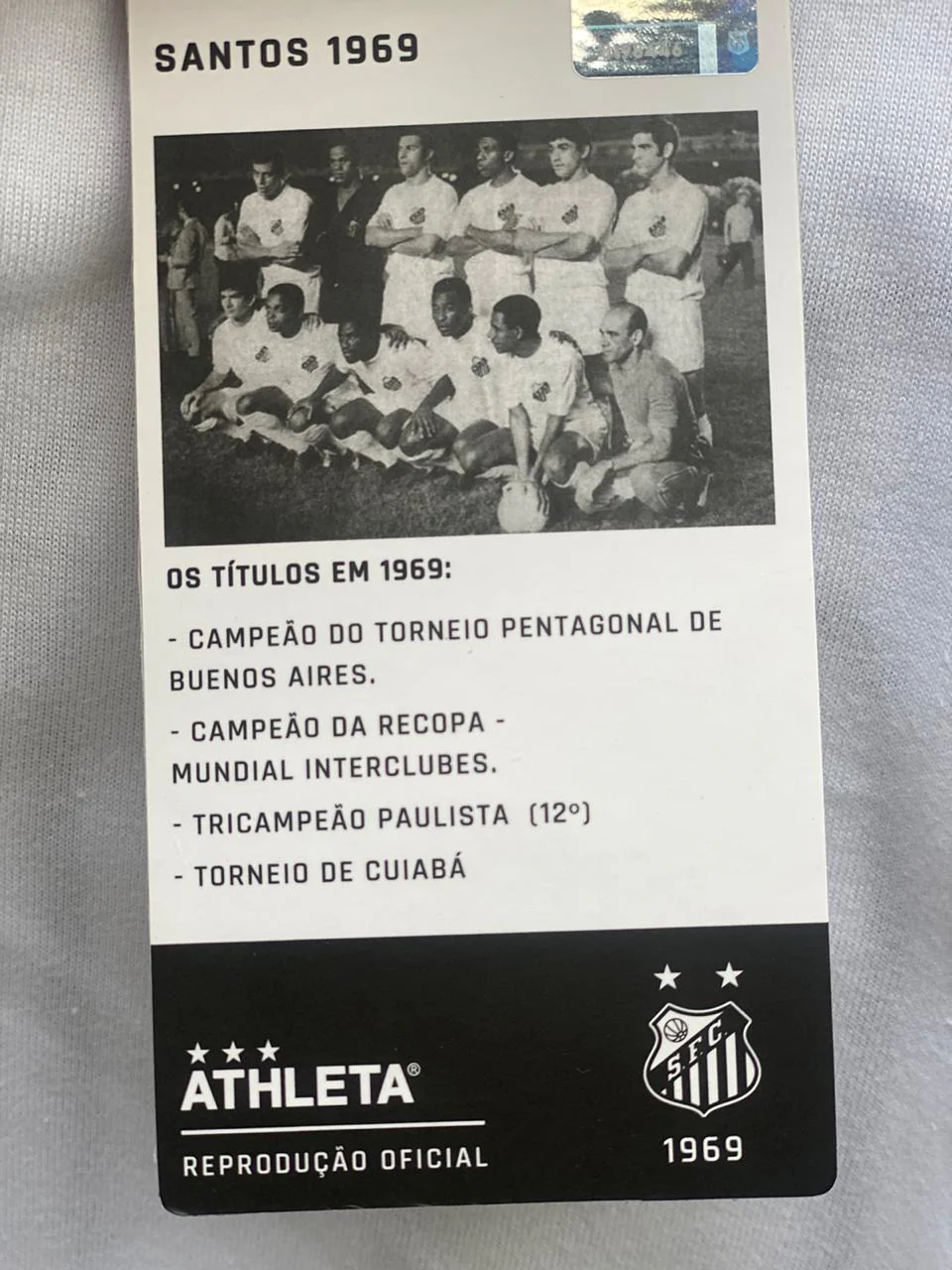 CAMISA SANTOS 1969 - Pele 1.000 Gols - Image 3