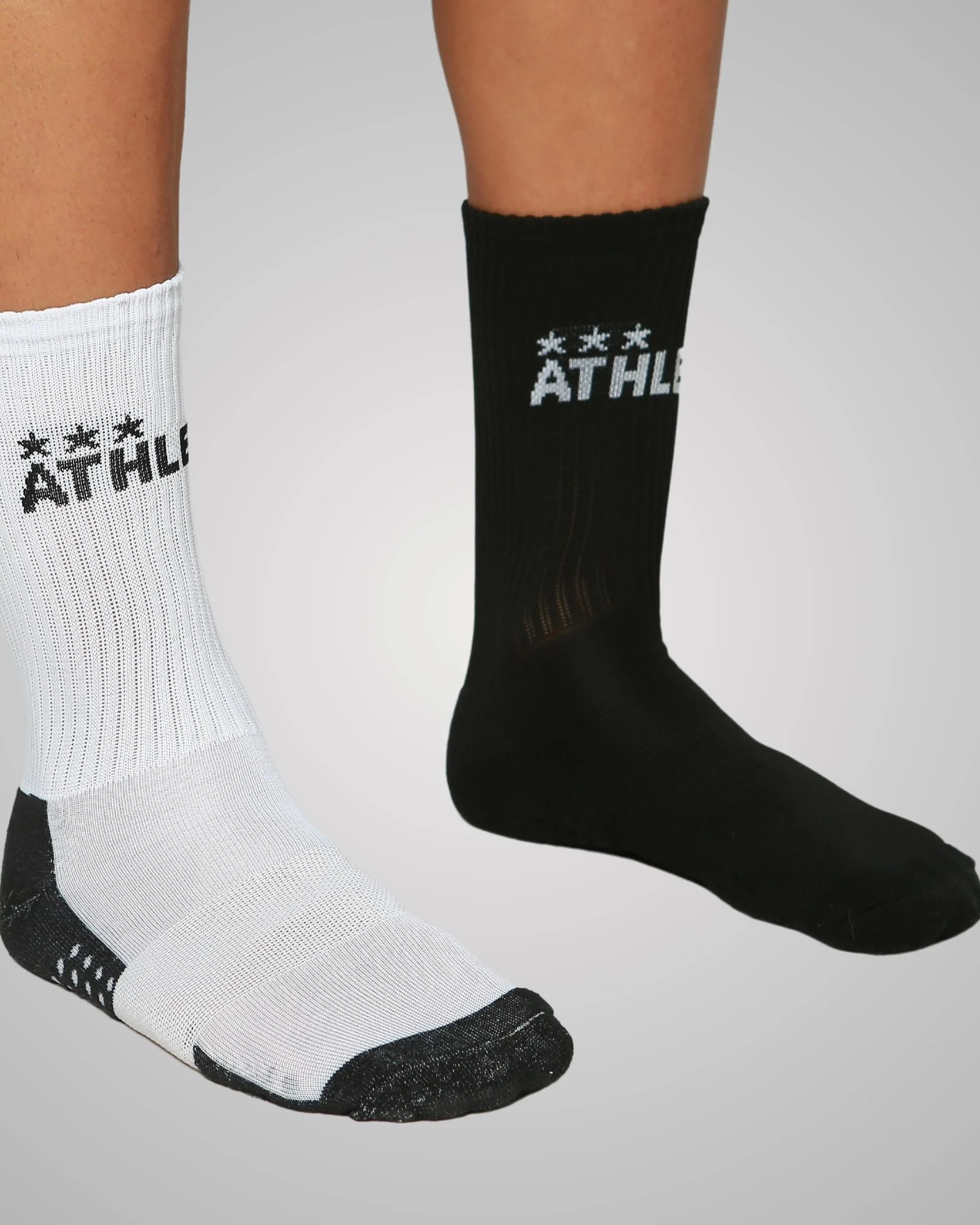 Meia Soquete Athleta Algodão Unissex Preta - Image 3