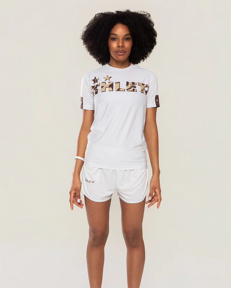 Térmica Manga Curta Feminina Athleta SS25 Comfort 2.0 - Off White - Image 3
