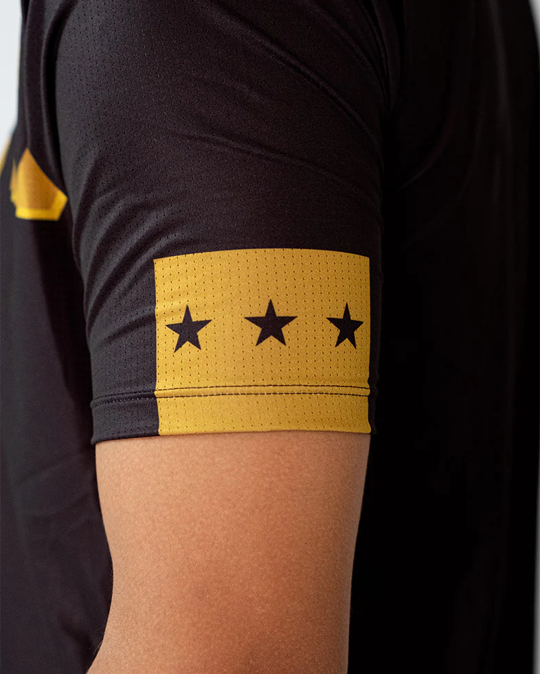 Térmica Manga Curta Masculina Athleta SS25 Comfort - Black Gold - Image 3